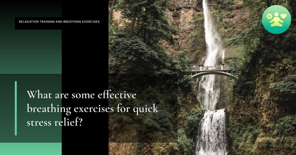 What are some effective breathing exercises for quick stress relief?