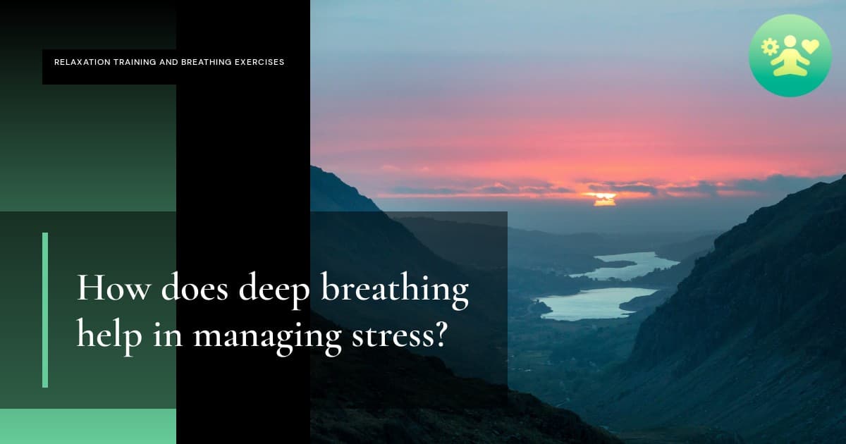 How does deep breathing help in managing stress?