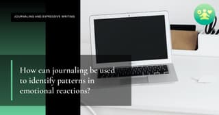 How can journaling be used to identify patterns in emotional reactions?